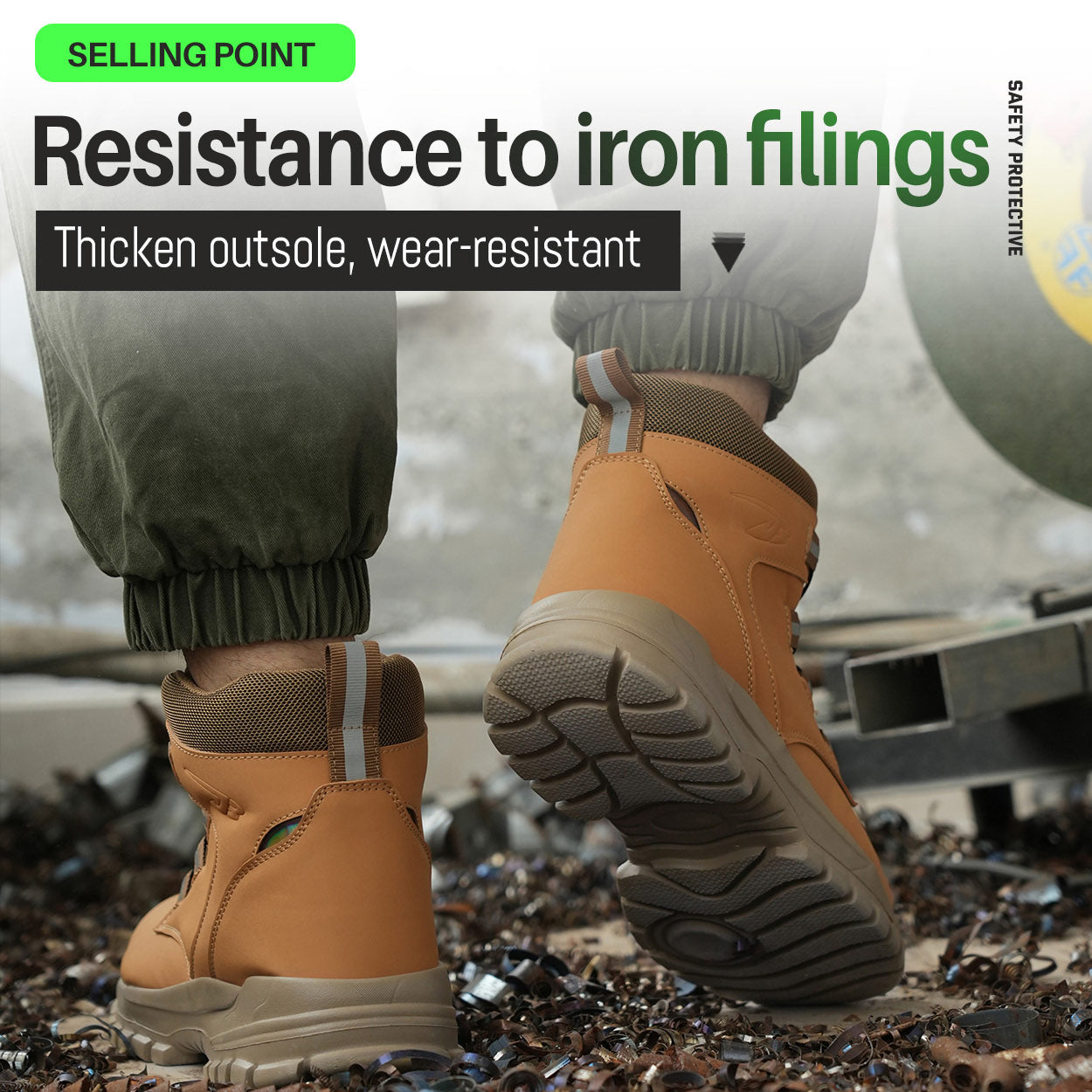 Leather Industrial Safety boots for Men(JB-682)