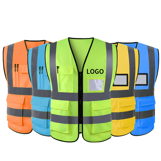 Reflective vest multi pockets for work(MJ-S12)