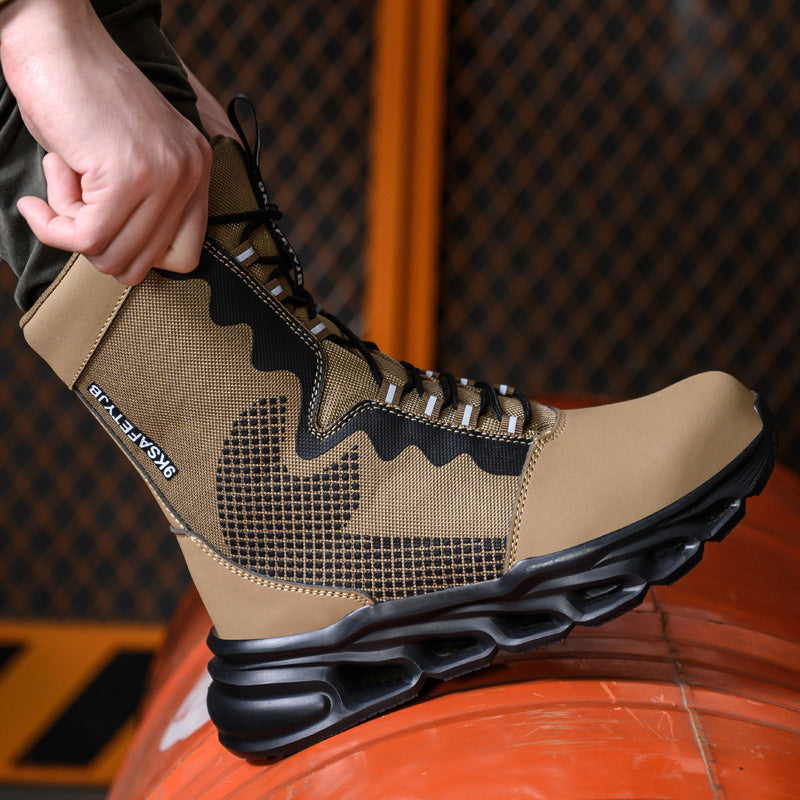 Leather High Ankle Waterproof Safety Boots(JB-922)