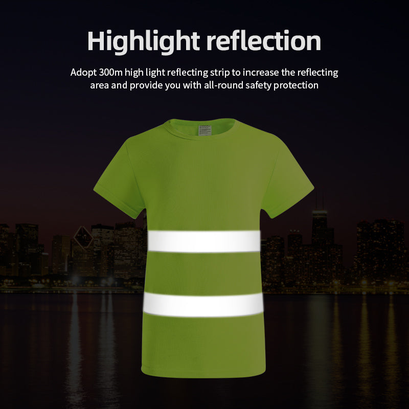 Reflective T-shirt short sleeve for work(MJ-S38)