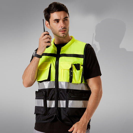 Reflective vest multi pockets for cycling(MJ-S34)