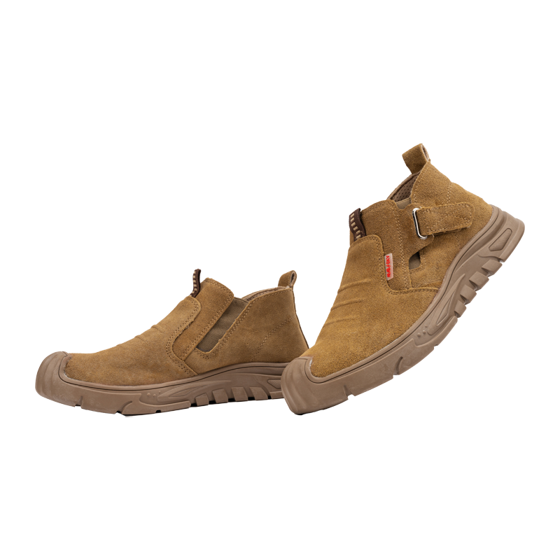 Slip-on Suede Leather Safety Shoes for Men(GM-24125)