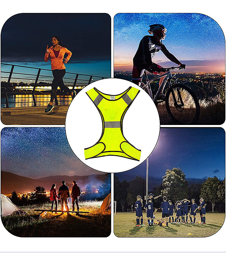 Reflective sport vest with/without battery for outdoor(MJ-S21)