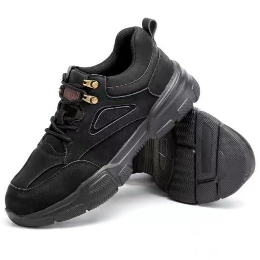 Suede Leather Industrial Safety Shoes for Men (GS-016)
