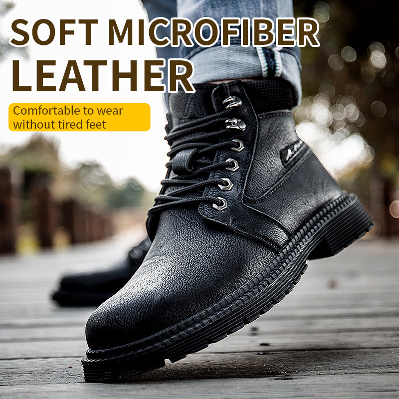 Venda imperdível botas de segurança indústria antiderrapante com biqueira de aço Kevlar entressola