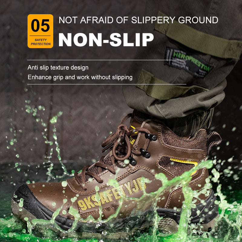 Industrial Waterproof Safety Boots for Men (JB-ZS013)