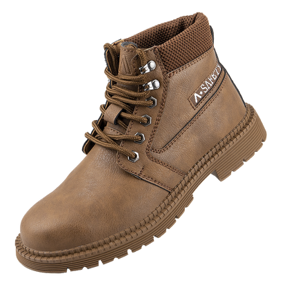Venda imperdível botas de segurança indústria antiderrapante com biqueira de aço Kevlar entressola