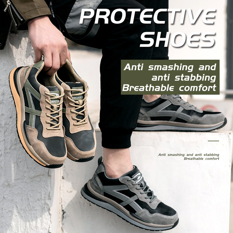 Suede Leather Safety Shoes for Men (JB-669)
