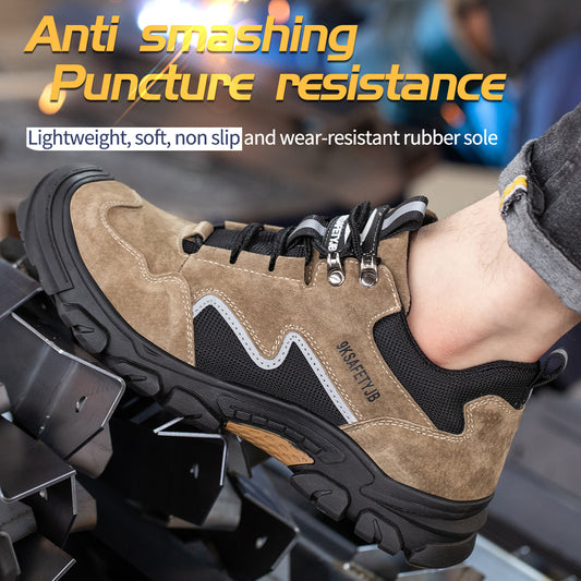 Suede Leather Safety Shoes for Men (JB-673)