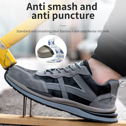 Suede Leather Safety Shoes for Men (JB-669)