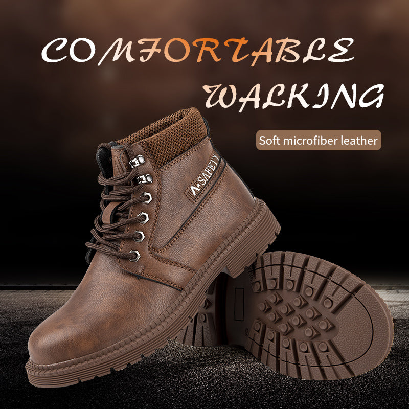 Venda imperdível botas de segurança indústria antiderrapante com biqueira de aço Kevlar entressola
