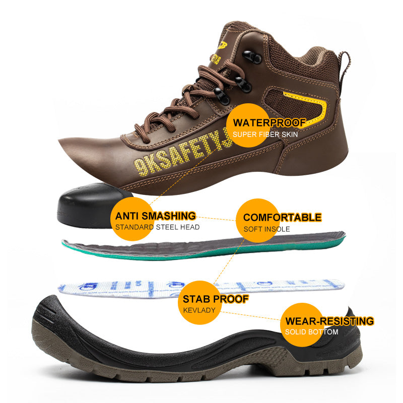 Industrial Waterproof Safety Boots for Men (JB-ZS013)