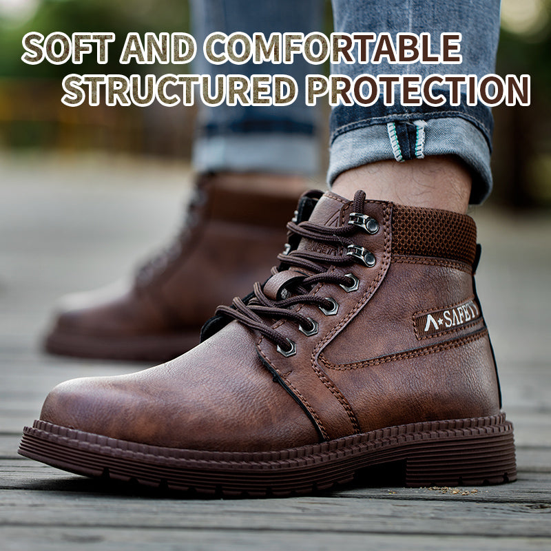 Venda imperdível botas de segurança indústria antiderrapante com biqueira de aço Kevlar entressola