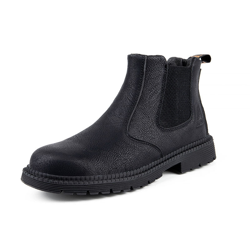 Botas Chelsea com biqueira de aço com placa intermediária em Kevlar de couro