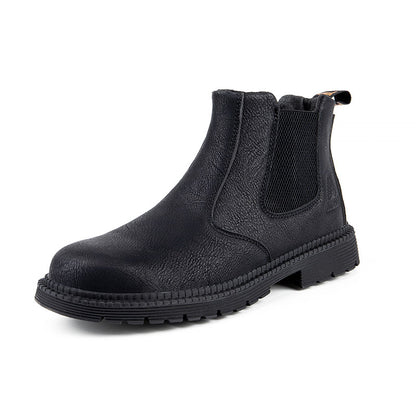 Botas Chelsea com biqueira de aço com placa intermediária em Kevlar de couro